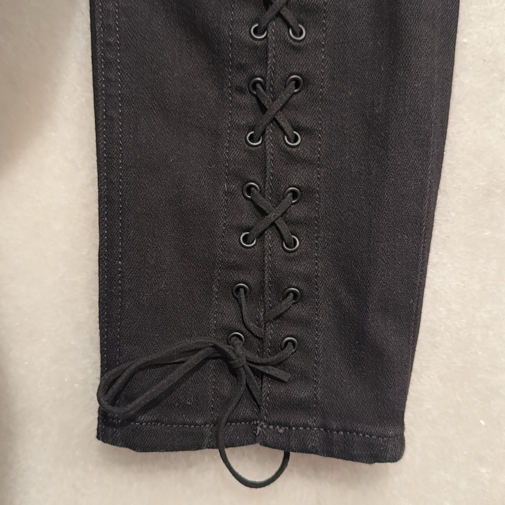 EXPRESS~ corset bodice black jeans SIZE 6S